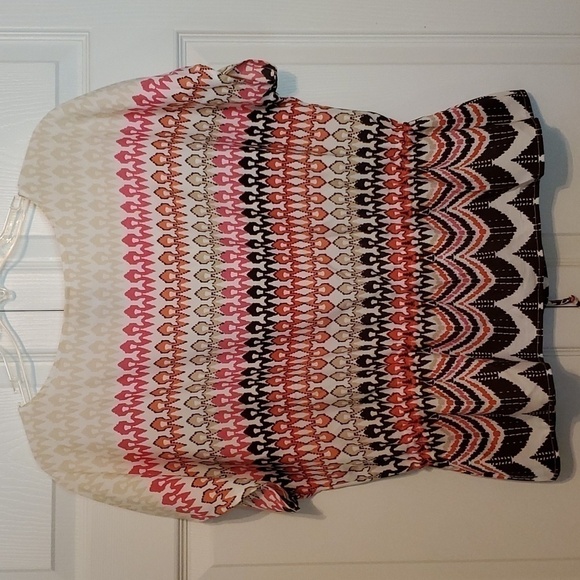 NWOT Ruby Rd. Women's Cap Sleeve Gathered Waist Top Size M - Picture 6 of 9